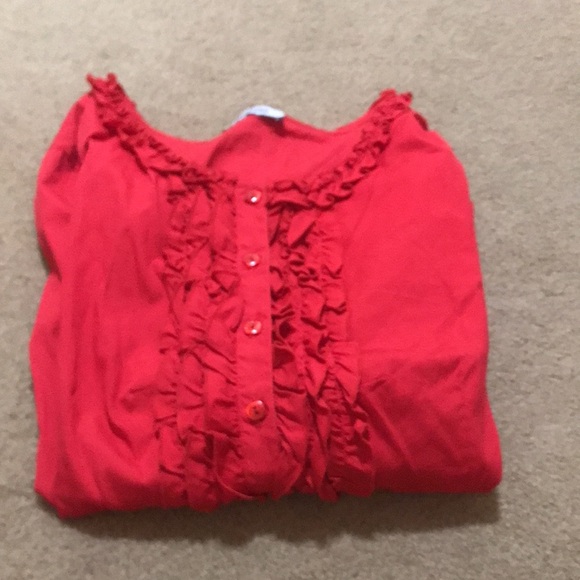 🌸NEW🌸 Moschino Cheap and Chic Vintage Ruffle Button Down Top/Cardigan - Picture 15 of 15